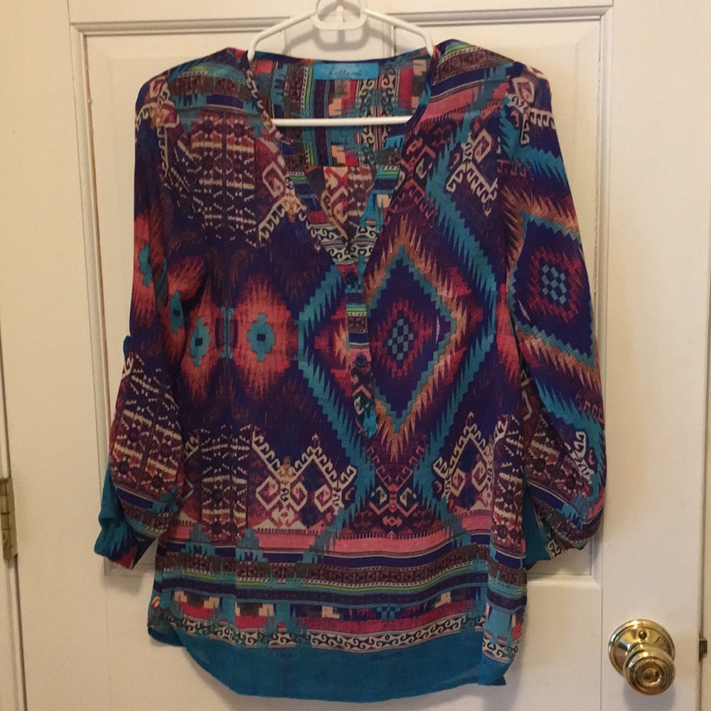 Multicolored blouse from Francesca's